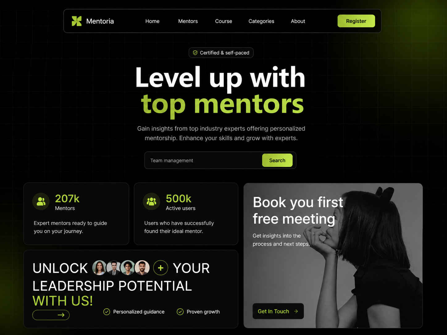 Mentorship & Coaching Platform