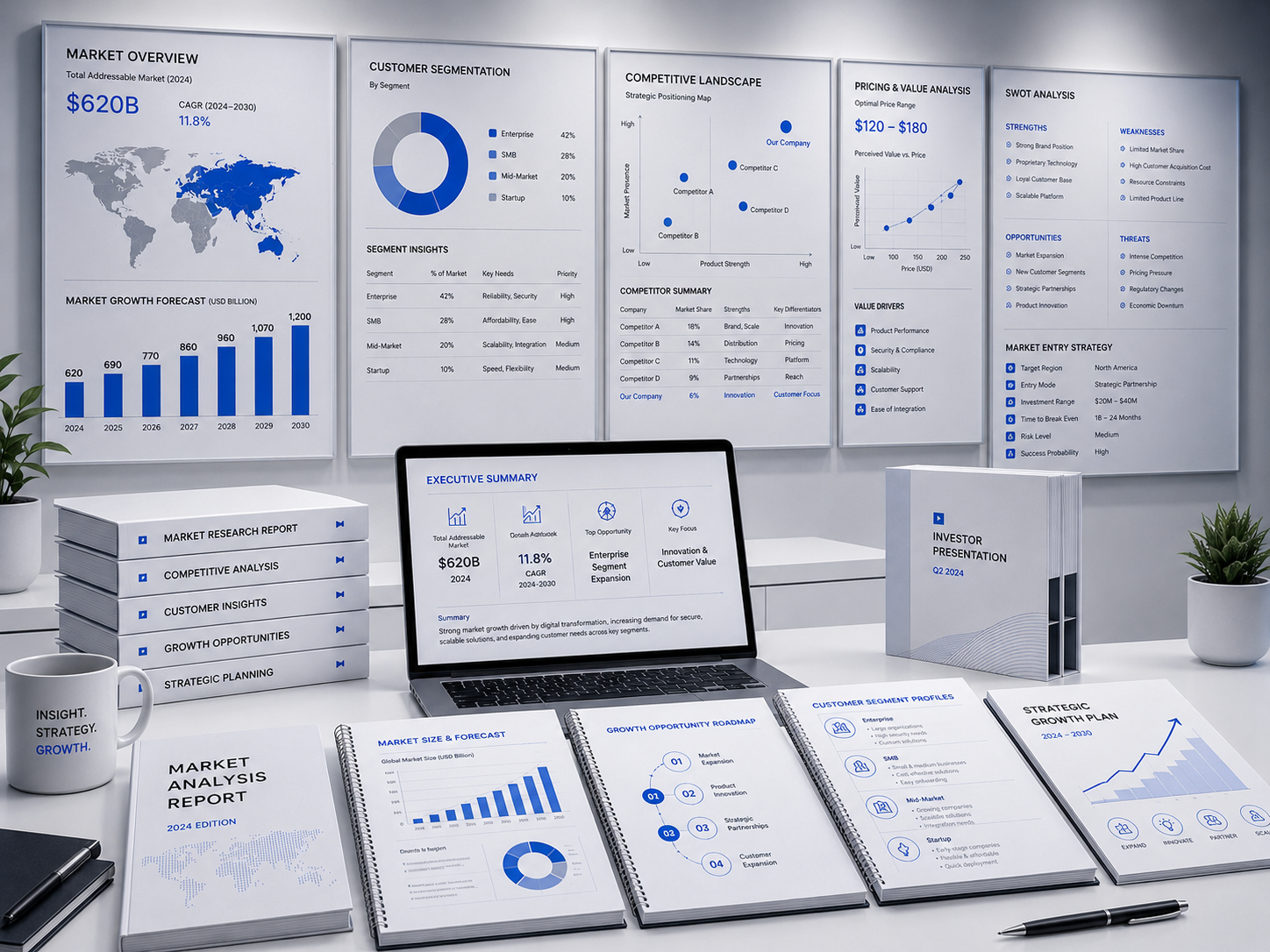 After market research showing data-driven business intelligence